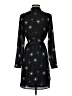 Ann Taylor 100% Polyester Stars Black Casual Dress Size S - photo 2