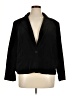 NY Collection 100% Cotton Black Blazer Size 0X - photo 1