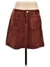 Blank NYC 100% Leather Solid Brown Leather Skirt Size 26 waist - photo 1