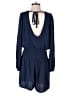Splendid 100% Viscose Solid Blue Romper Size S - photo 2