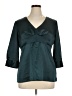 Axcess 100% Polyester Teal 3/4 Sleeve Blouse Size XL - photo 1