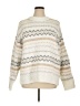 American Eagle Outfitters Chevron-herringbone Ivory Pullover Sweater Size XL - photo 1