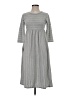 Roolee Stripes Gray Casual Dress Size S - photo 1