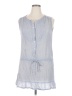 Zara Basic Blue Sleeveless Button-Down Shirt Size XL - photo 1