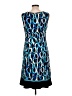 DressBarn Graphic Blue Casual Dress Size 10 - photo 2