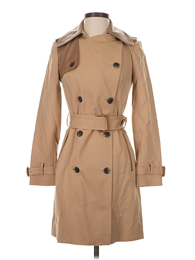 Pre-owned Club Monaco Trenchcoat In Tan