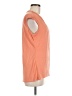 Larry Levine Orange Short Sleeve Top Size M - photo 4