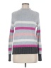 St. John's Bay Stripes Gray Turtleneck Sweater Size M - photo 1