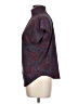 Michelle Stuart Paisley Purple Short Sleeve Turtleneck Size 10 - photo 5