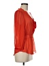 BCBGeneration 100% Polyester Orange 3/4 Sleeve Blouse Size M - photo 4