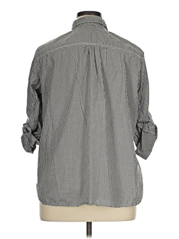 Lauren Jeans Co. 3/4 Sleeve Button-Down Shirt (view 2)