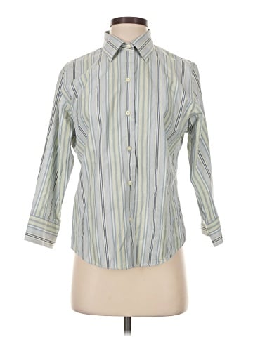 Kate Hill 3/4 Sleeve Button-Down Shirt (view 1)