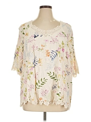 Solitaire 3/4 Sleeve Blouse (view 1)