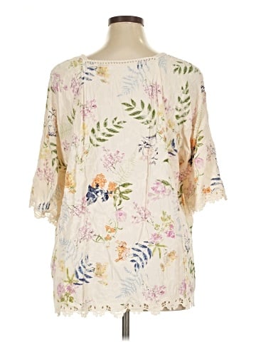 Solitaire 3/4 Sleeve Blouse (view 2)