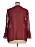 New Directions 100% Polyester Burgundy 3/4 Sleeve Blouse Size XL - photo 2