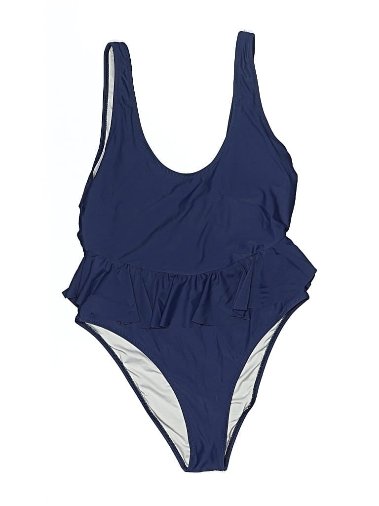 Pre-owned Cupshe One Piece Swimsuit In Blue