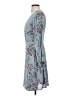 Just Fab 100% Polyester Print Blue Casual Dress Size S - photo 5