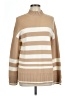 41Hawthorn Stripes Tan Turtleneck Sweater Size L - photo 1