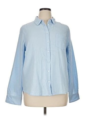 Caslon Long Sleeve Button-Down Shirt (view 1)
