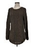 Eight Eight Eight 100% Cotton Chevron-herringbone Brown Pullover Sweater Size S - photo 1