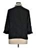 Zara Basic 100% Polyester Polka Dots Black 3/4 Sleeve Blouse Size XL - photo 2