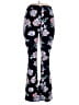 No Comment Floral Black Yoga Pants Size L - photo 1