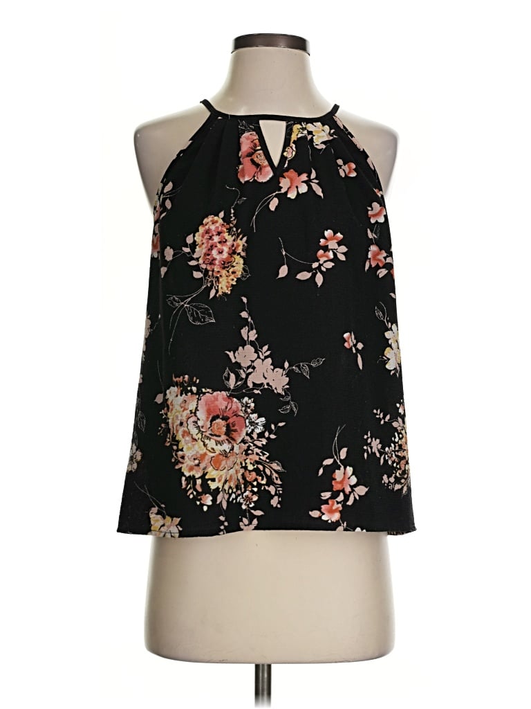 Pre-owned Papermoon Sleeveless Blouse In Black