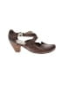 Fidji 100% Leather Brown Heels Size EU 38 - photo 1