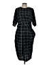 eShakti 100% Polyester Argyle Black Casual Dress Size 10 - photo 1