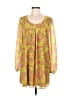 Julie Brown 100% Polyester Yellow 3/4 Sleeve Blouse Size M - photo 1