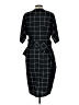 eShakti 100% Polyester Argyle Black Casual Dress Size 10 - photo 2