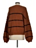 Fashion Polka Dots Brown Pullover Sweater Size S - photo 2