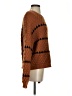 Fashion Polka Dots Brown Pullover Sweater Size S - photo 4