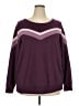 Torrid Chevron-herringbone Purple Pullover Sweater Size 3X (3) - photo 1