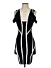 Bebe Stripes Black Cocktail Dress Size S - photo 1