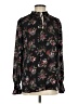 Ann Taylor Floral Black Long Sleeve Blouse Size S - photo 1