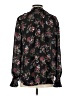 Ann Taylor Floral Black Long Sleeve Blouse Size S - photo 2