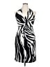 DressBarn Graphic Black Cocktail Dress Size 14 - photo 1