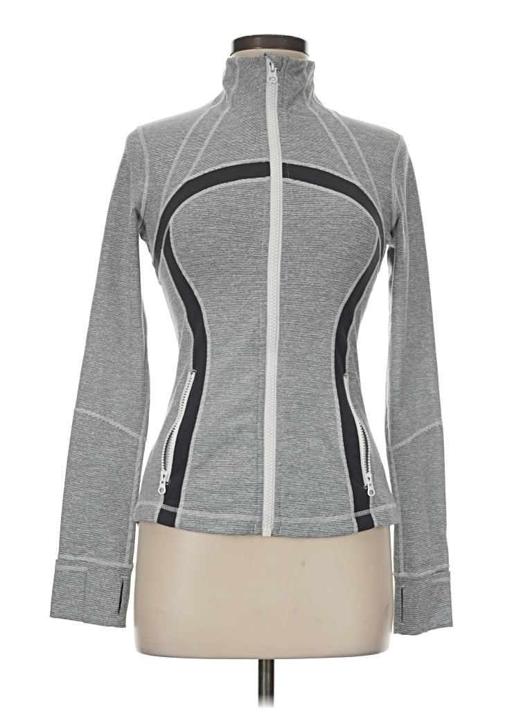 Pre-owned Lululemon Athletica Track Jacket In Gray