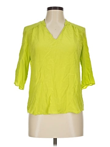 Amanda Uprichard 3/4 Sleeve Silk Top (view 1)