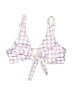 Kitty and Vibe Checkered-gingham Purple Swimsuit Top Size XS (30A) - photo 1