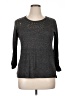 One World Gray 3/4 Sleeve Top Size XL - photo 1