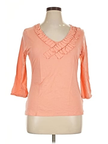 Garnet Hill 3/4 Sleeve Top (view 1)
