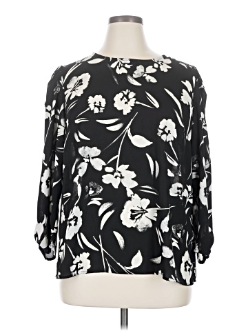 DKNY 3/4 Sleeve Blouse (view 1)