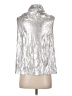 Shein Metallic Silver Sleeveless Blouse Size S - photo 2