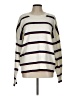 Lands' End 100% Cotton Stripes Ivory Pullover Sweater Size L (tall) - photo 1