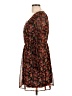 Doe & Rae 100% Polyester Floral Brown Casual Dress Size L - photo 5