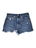 Levi's Blue Denim Shorts Size 24 waist - photo 1