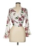 Shein White Long Sleeve Blouse Size 8 - 10 - photo 1