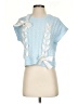 Francesca's Blue Short Sleeve Top Size XS - photo 1